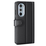 EIDERWOOD Motorola Edge 30 Pro Konstläder Plånbokfordral - Svart