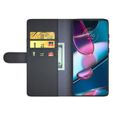 EIDERWOOD Motorola Edge 30 Pro Konstläder Plånbokfordral - Svart