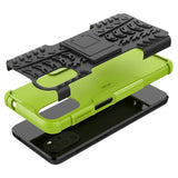 Motorola Moto G22 Cool Tire Tough Case m. Stand - Svart / grönt