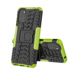 Motorola Moto G22 Cool Tire Tough Case m. Stand - Svart / grönt