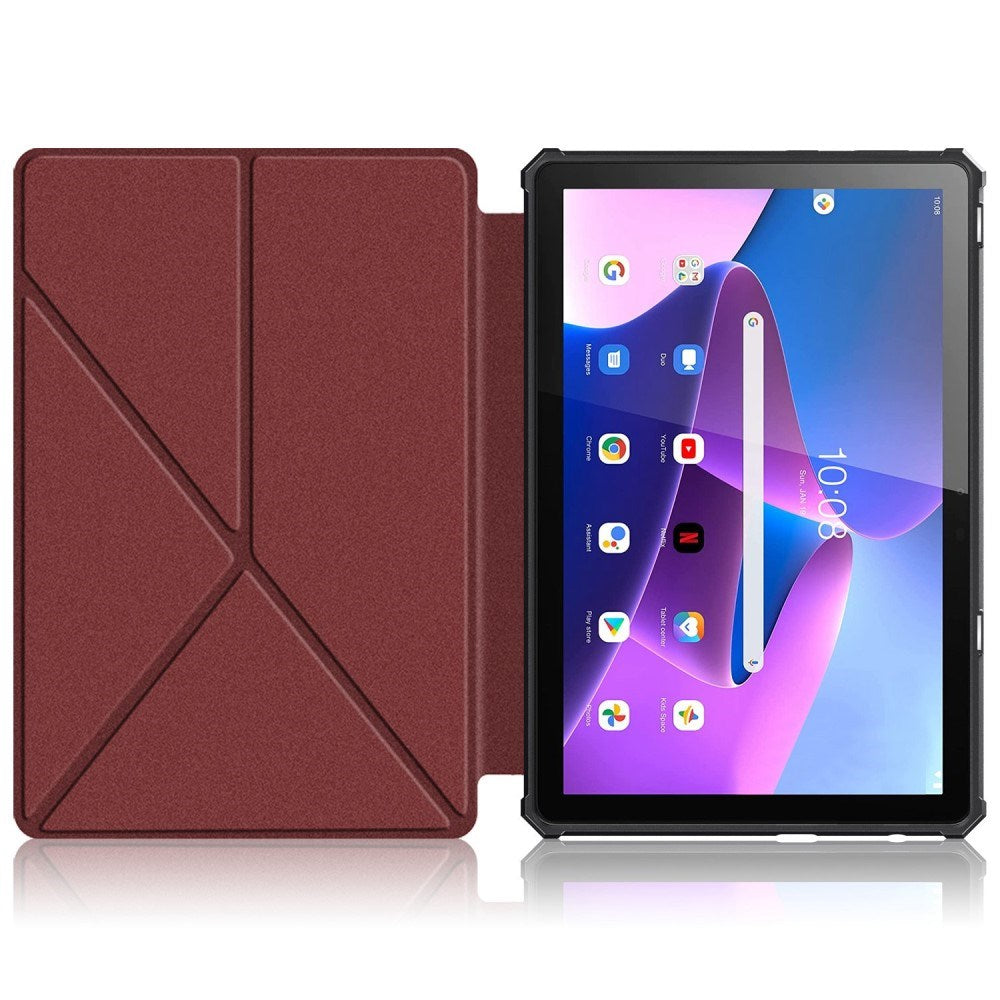 Lenovo Tab M10 Plus (3 gen) 10.6 "(TB -125F / 128F) Flexibel origami-skal - Röd