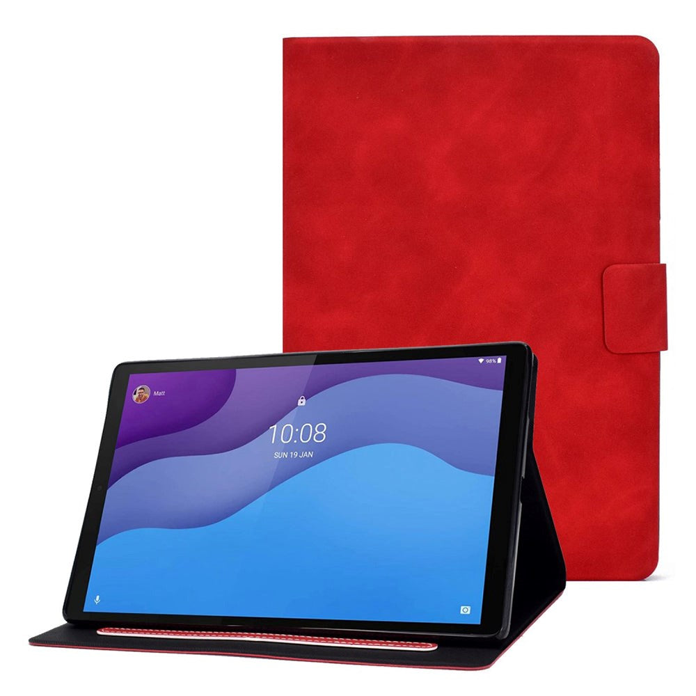 Lenovo Tab M10 (3. Gen) 10.1" (TB-328F/TB-328X) Flip Case m. Korthållare - Röd