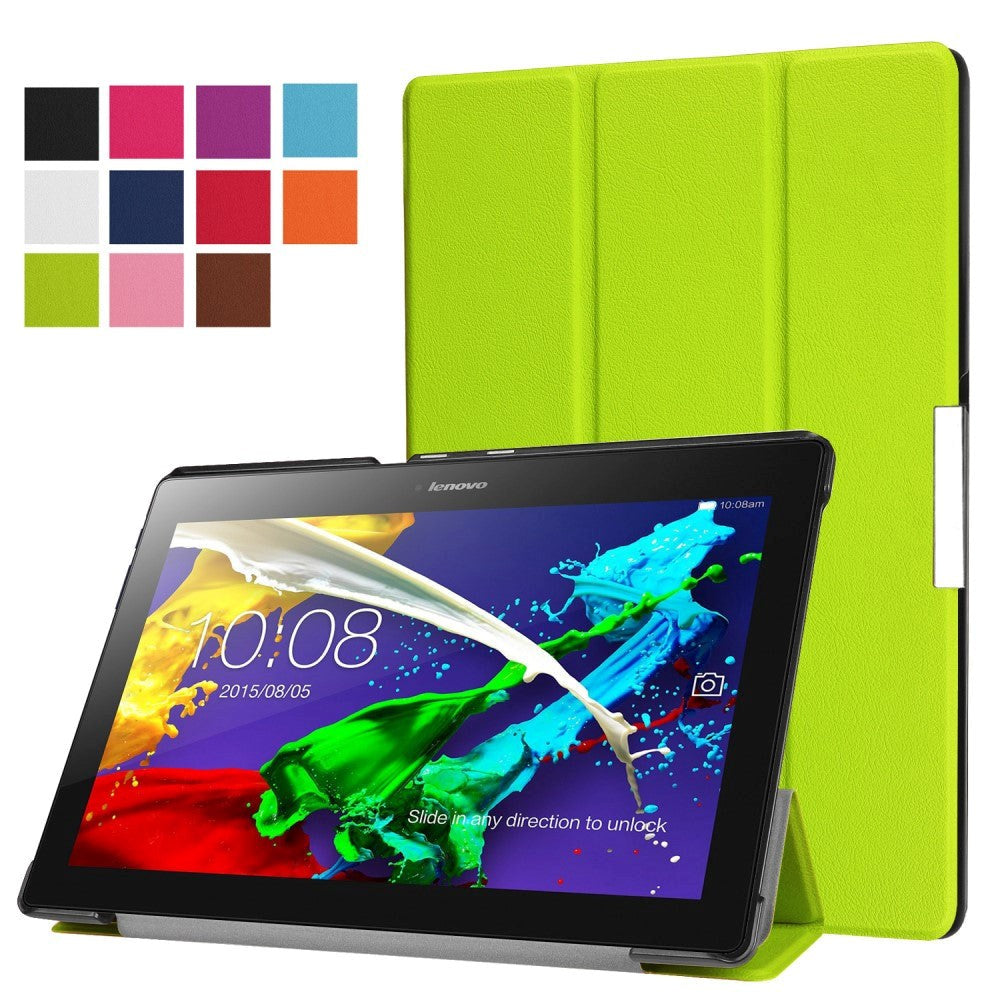 Lenovo Tab3 10 Tri-Fold Magnetic Hard Case Green