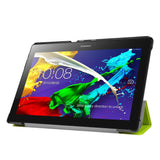 Lenovo Tab3 10 Tri-Fold Magnetic Hard Case Green