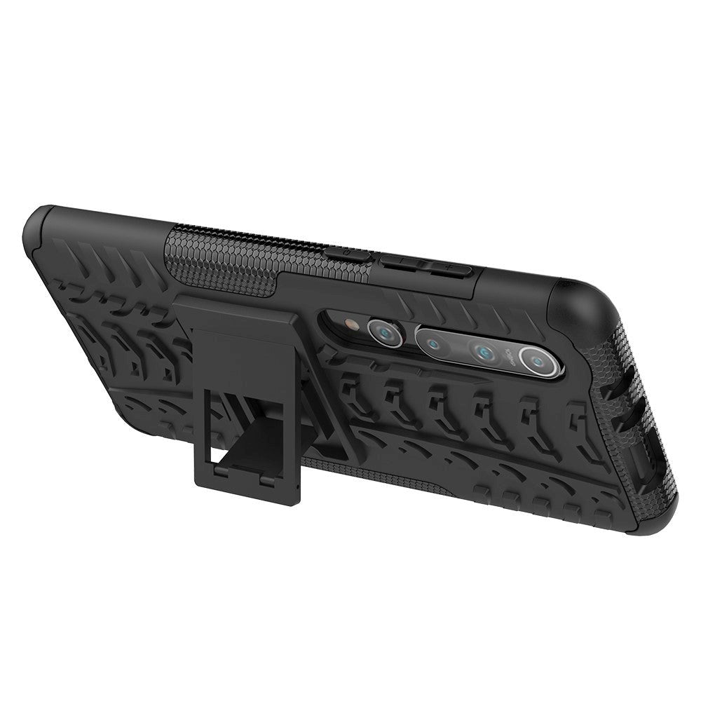 Xiaomi Mi 10 5G / MI 10 Pro 5G Tough Case m. Stand - Svart