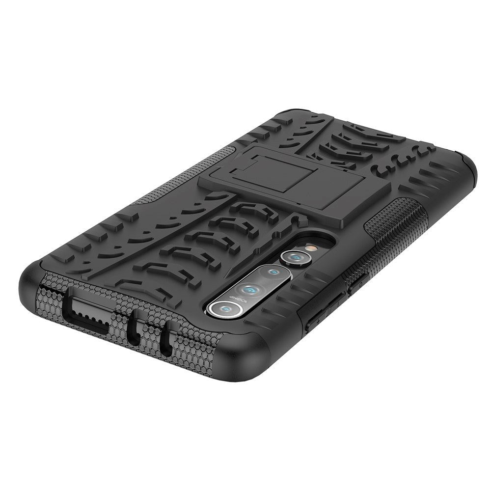 Xiaomi Mi 10 5G / MI 10 Pro 5G Tough Case m. Stand - Svart