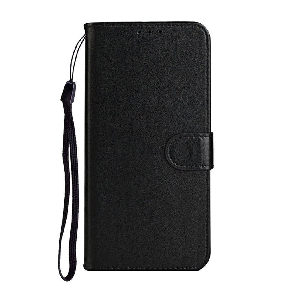 Xiaomi Mi Note 10 Lite Leather Wallet Case & Strap - Svart