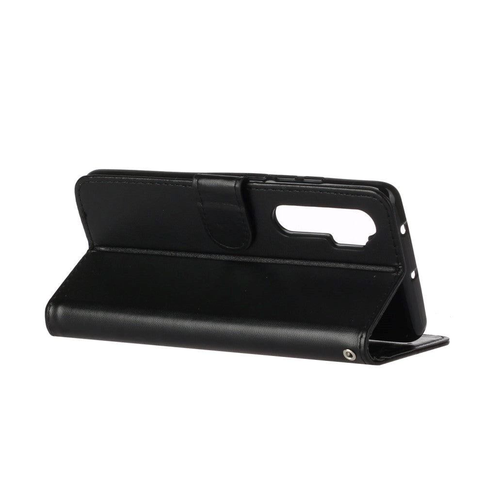 Xiaomi Mi Note 10 Lite Leather Wallet Case & Strap - Svart