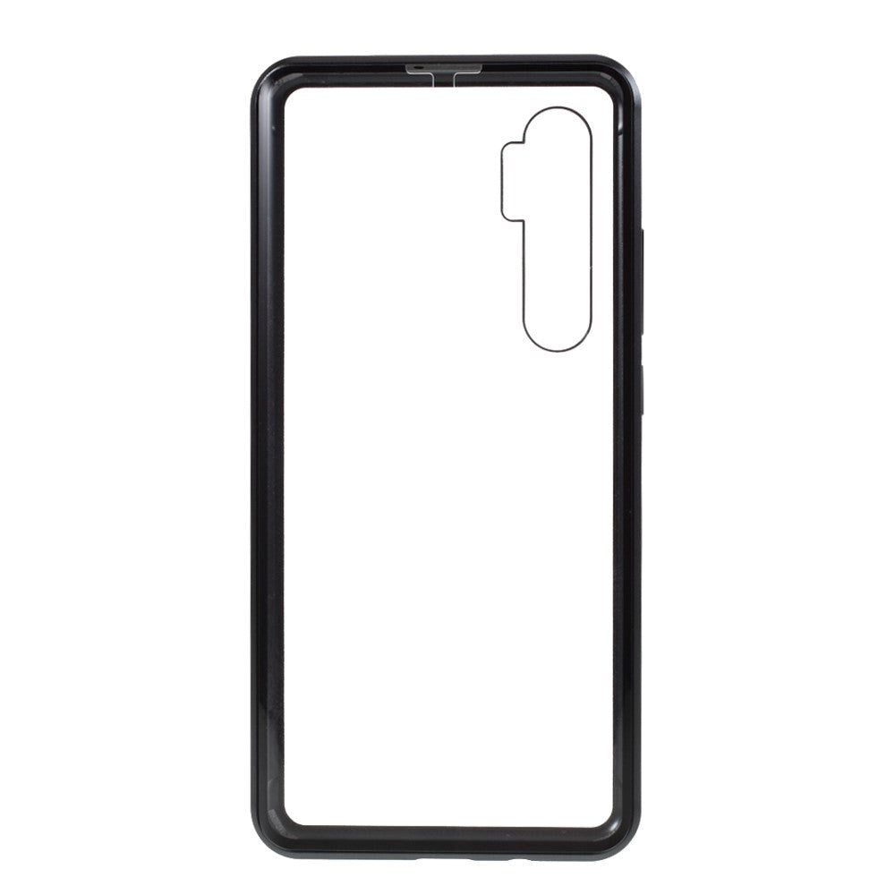 Xiaomi Mi Note 10 Lite 360⁰ Magnet Metal Case m. Glas bak och front - Svart