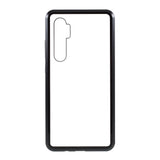 Xiaomi Mi Note 10 Lite 360⁰ Magnet Metal Case m. Glas bak och front - Svart