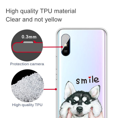 Xiaomi Redmi 9A / 9AT Flexibel Plast Skal - Hund