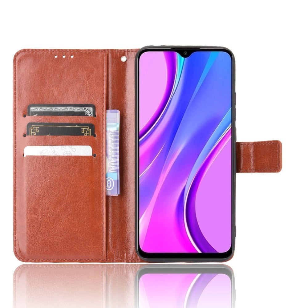 Xiaomi Redmi 9C Neutral läderplånbok - Brown