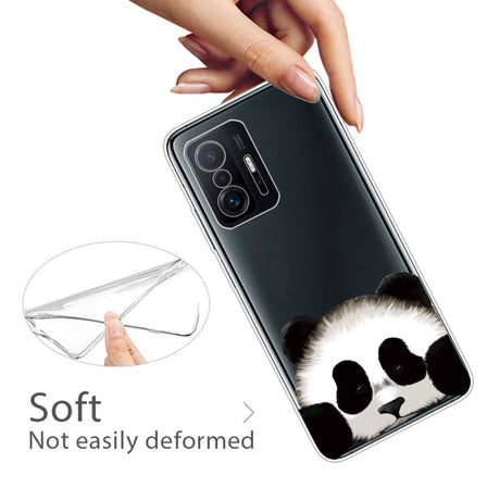 Xiaomi 11T / 11T Pro Flexibel Plast Skal med Tryck - Panda