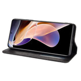 Xiaomi Redmi Note 11 Pro / 11 Pro + (plus) Vintage Look Leather Wallet Case - Black