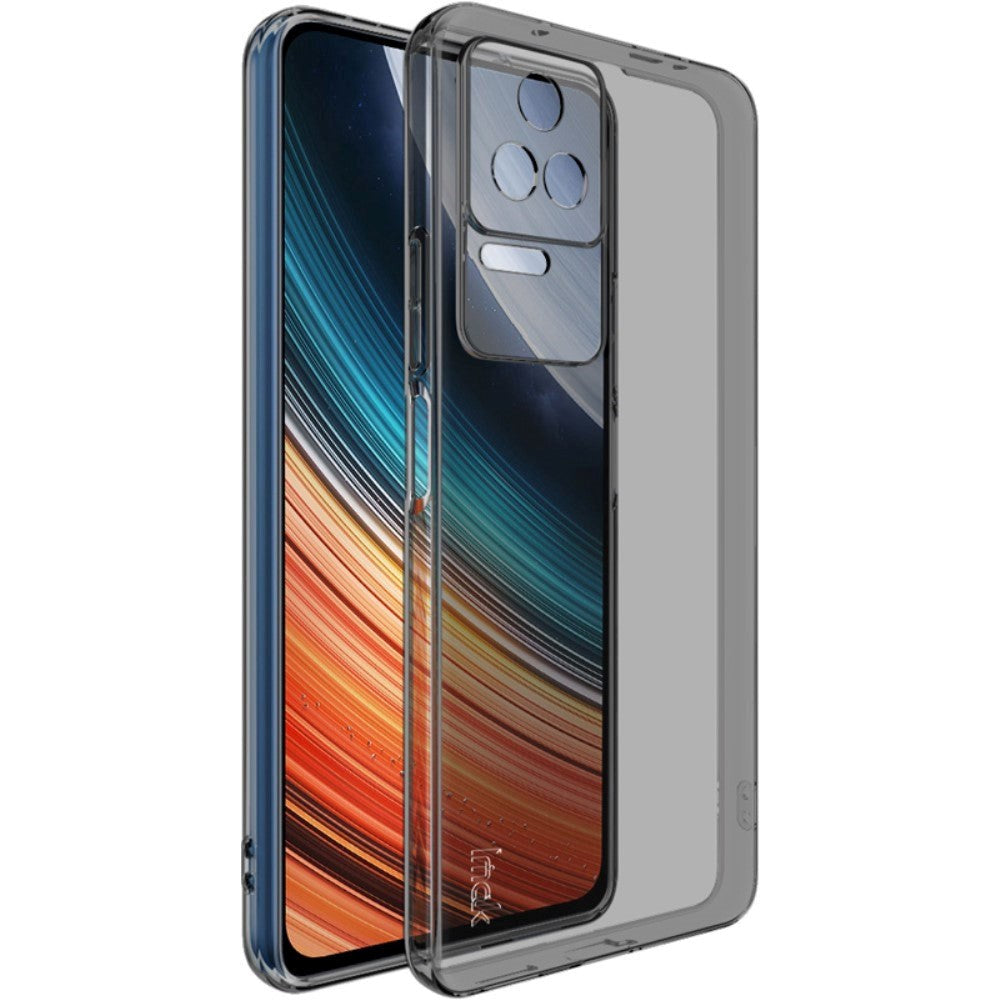 Xiaomi Poco F4 IMAK UX -5 -serie Flexibelt plastskal - Transparent Svart