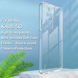 Xiaomi Poco F4 IMAK UX -5 -serie Flexibelt plastskal - Transparent