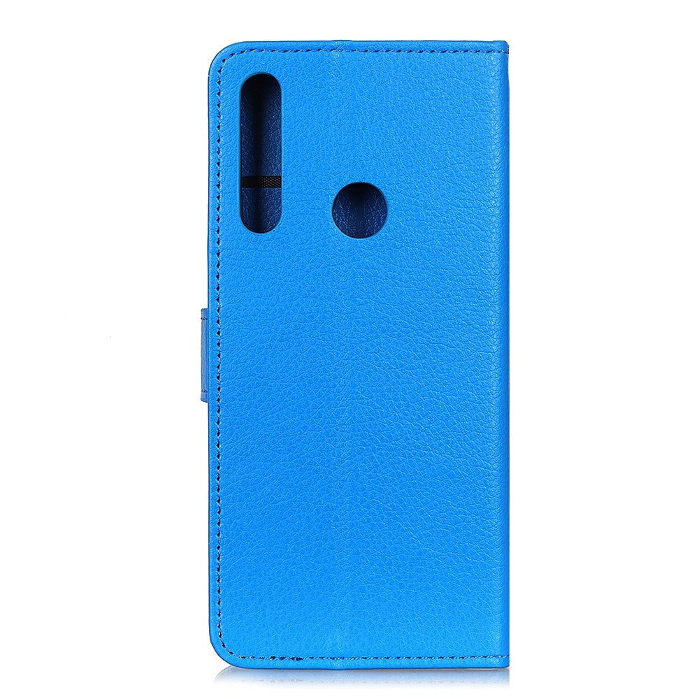 Alcatel 1s (2020) Litchi Leather Wallet Case - Blue