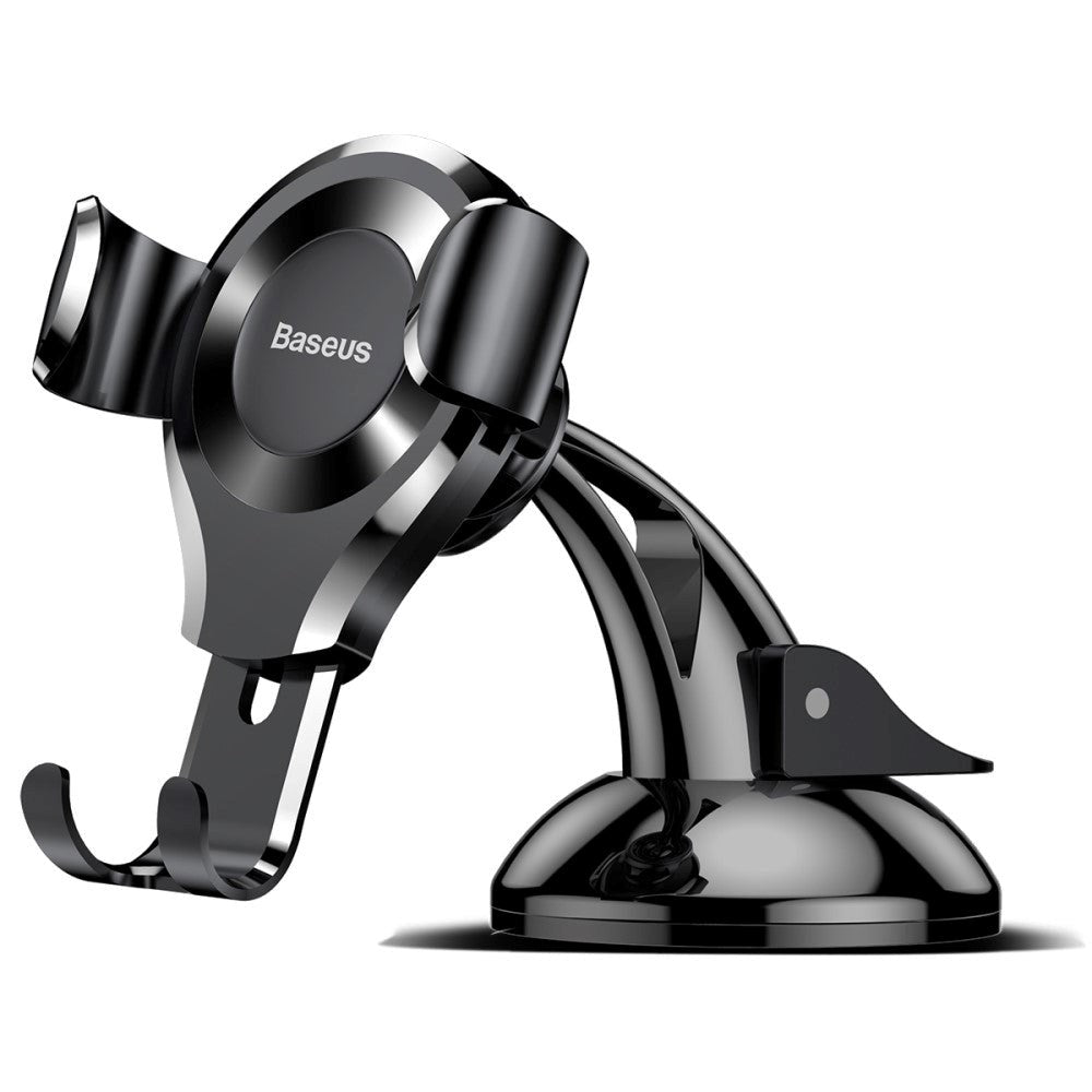 Baseus Suction Cup Gravity Car Mount - Telefonhållare för Bil - Max Mobil: 63 x 88mm - Svart