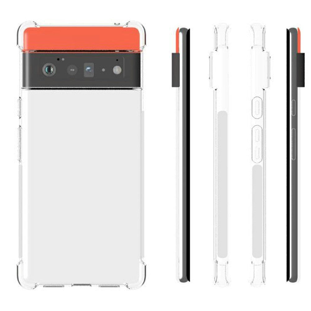 Google Pixel 6 Pro Shockproof Skal TPU - Genomskinlig