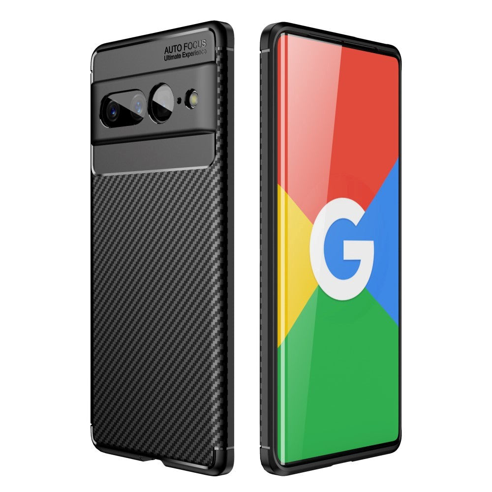 Google Pixel 7 Pro Carbon Fiber Skal - Svart