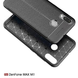 Asus ZenFone Max M1 ZB555KL Litchi Skal TPU - Svart