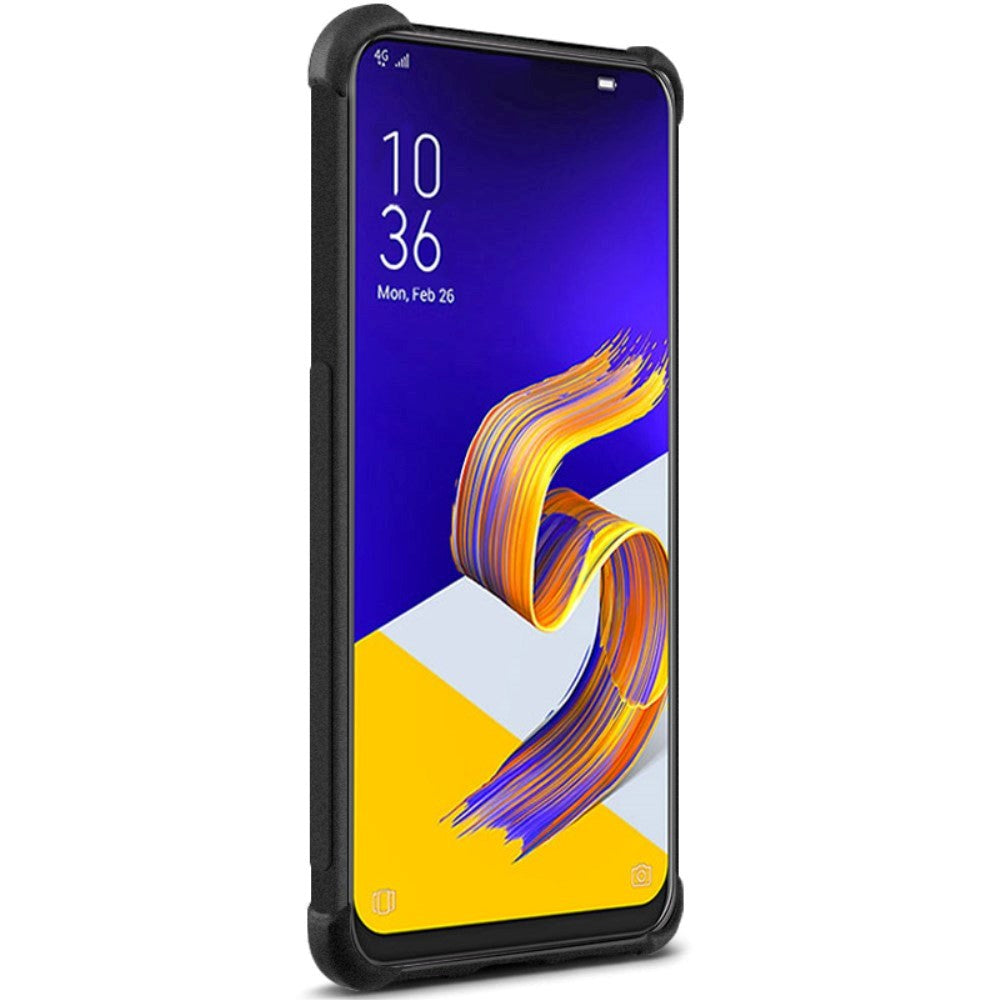 Asus ZenFone 6 (ZS630KL) IMAK Skal Plast och Skärmskydd - Mattsvart