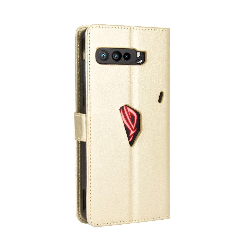 ASUS ROG Telefon 3 (ZS661KS) Neutral läderplånbok Case Gold