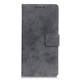 Asus Rog Phone 5 Vintage Leather Wallet Case - Grey