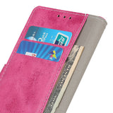 Asus Rog Phone 5 Vintage Leather Wallet Case - Pink