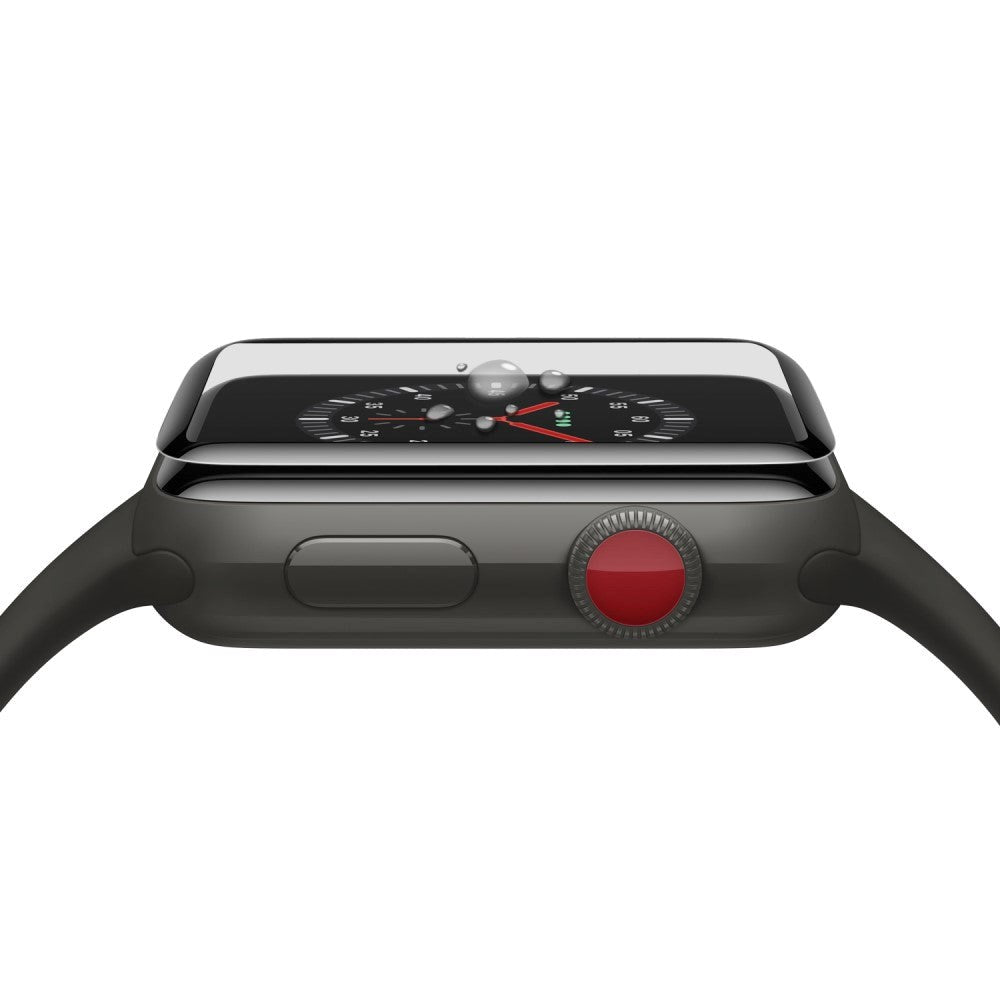 Apple Watch 3 / 2 / 1 (38mm) Skärmskydd Full-Fit - Svart