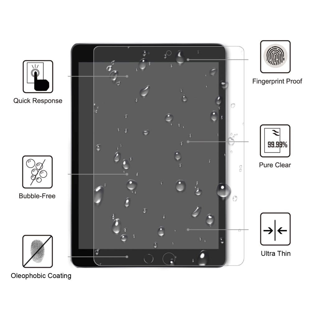 iPad 10.2" (2021 / 2020 / 2019) Skärmskydd Härdat Glas 0,25 mm