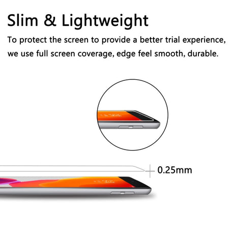 iPad 10.2" (2021 / 2020 / 2019) Skärmskydd Härdat Glas 0,25 mm