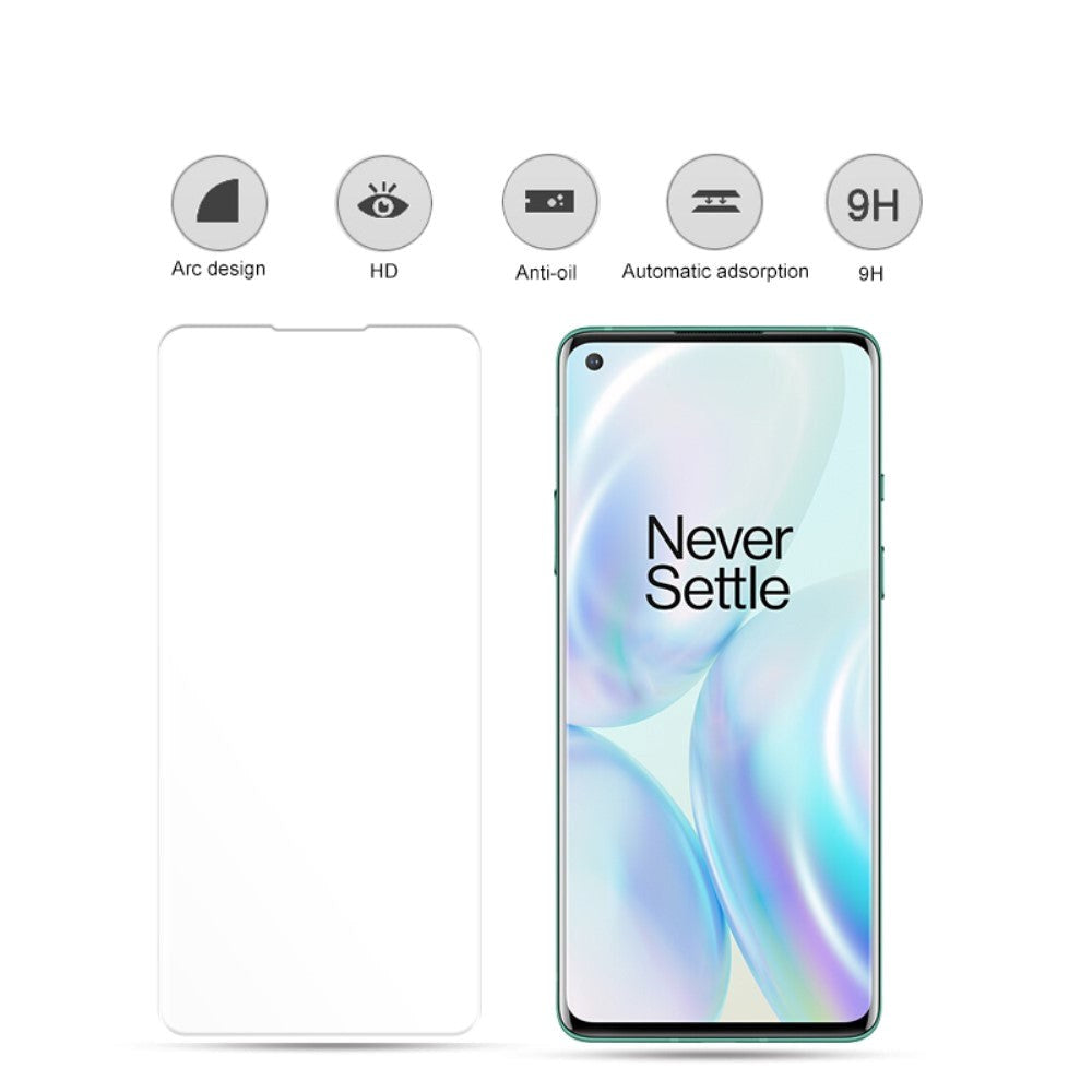 Mocolo OnePlus 8 Pro härdat glas med flytande UV - Transparent