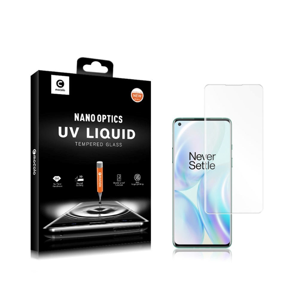 Mocolo OnePlus 8 Pro härdat glas med flytande UV - Transparent