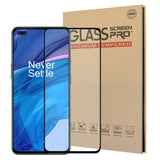 OnePlus Nord / Nord 2 (5G) Härdat Glas- Fodralvänligt - Skärmskydd - Svart ram