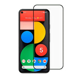 Google Pixel 5a Full Fit Skärmskydd i Härdat Glas - Svart Kant