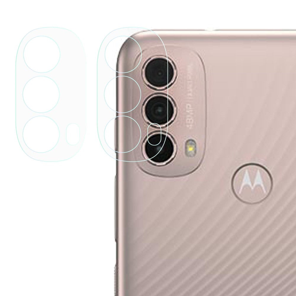 Motorola Moto E40 Skyddsglas för kameralins - Transparent (2 st.)