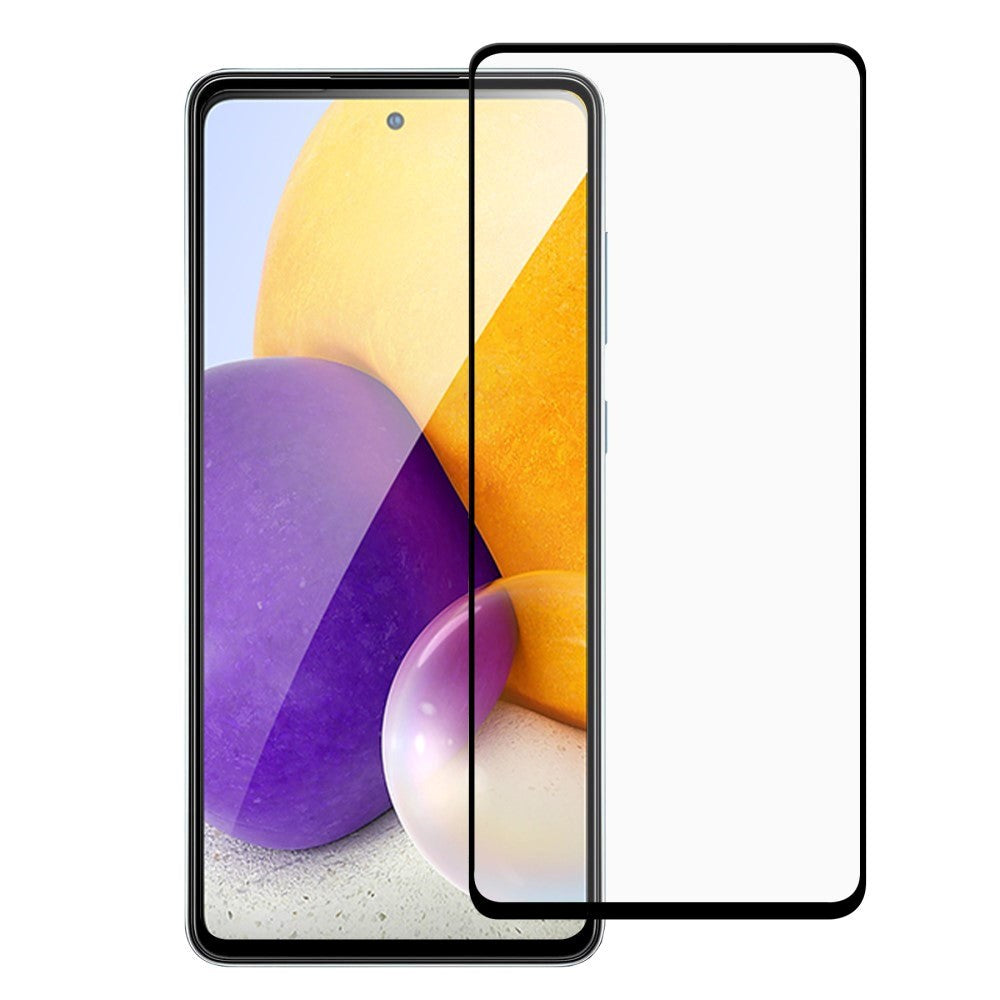 Samsung Galaxy A73 (5G) härdat glas - full -fit - Svart kant