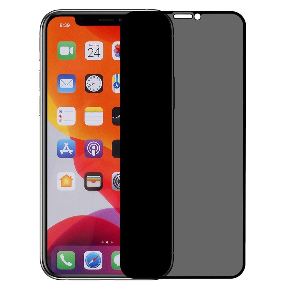 iPhone 11 Pro / XS / X Skärmskydd i Härdat Glas med Sekretessfunktion - Genomskinlig