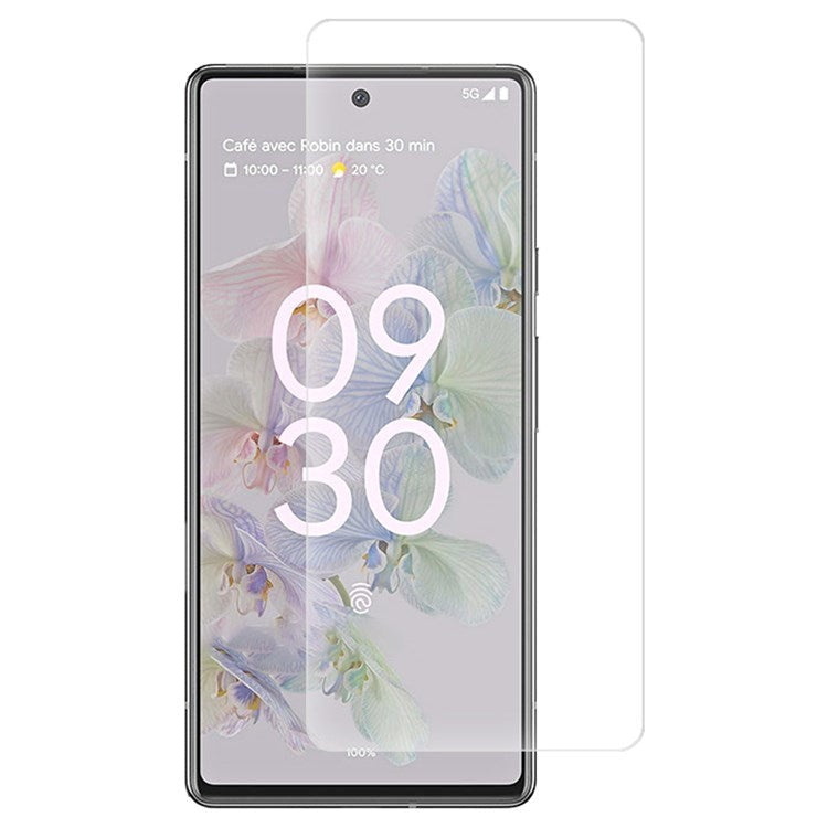 Google Pixel 6A - Härdat glas - Skärmskydd - Fodralvänlig - Genomskinlig