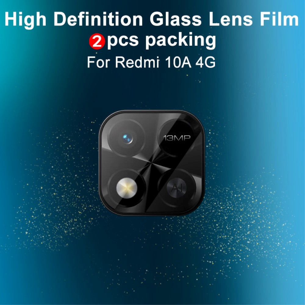 Xiaomi Redmi 10A IMAK Protective Glass för Kameralins - Transparent (2 st.)