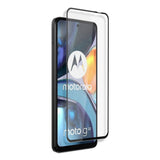 Motorola Moto G22 Full Fit Härdat Skärmskyddsglas - Genomskinlig / Svart