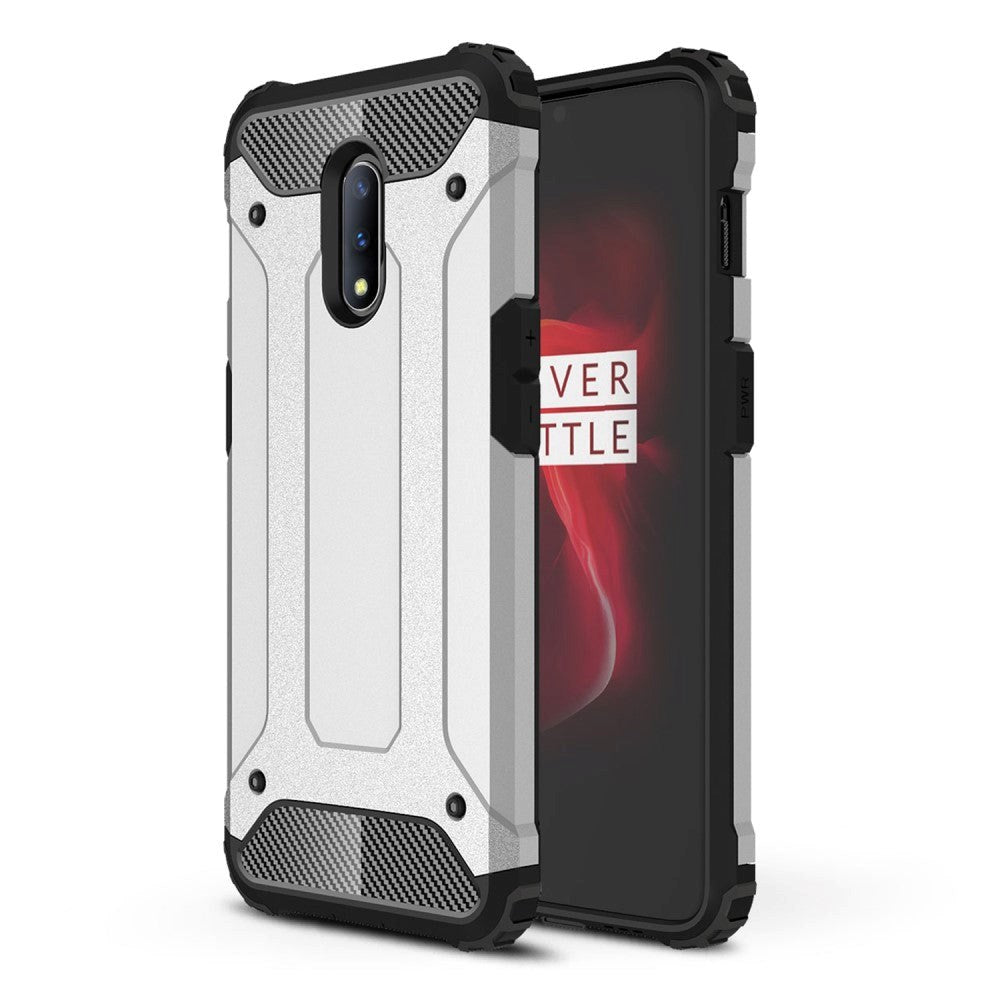 OnePlus 7 Armor Guard Hard Case Skal - Silver