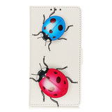 OnePlus 7 Leather Wallet Case Colorful Ladybugs