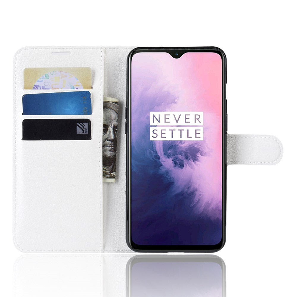 OnePlus 7 Plånboksfodral - Vit