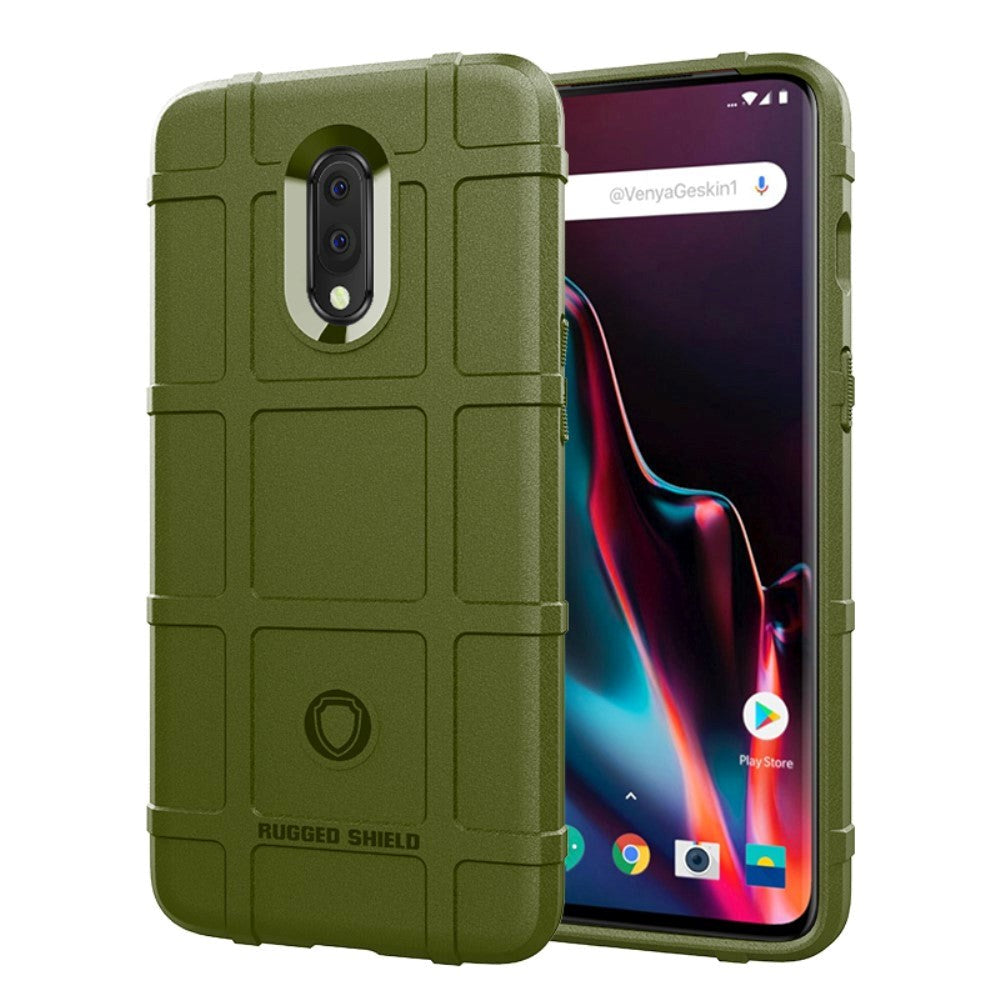 OnePlus 7 Rugged Shield Tåligt Skal - Armégrön