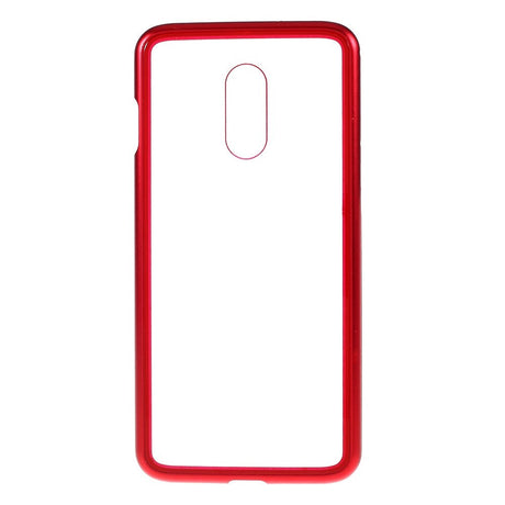 OnePlus 7 Magnetic Case m. Bakglas - rött