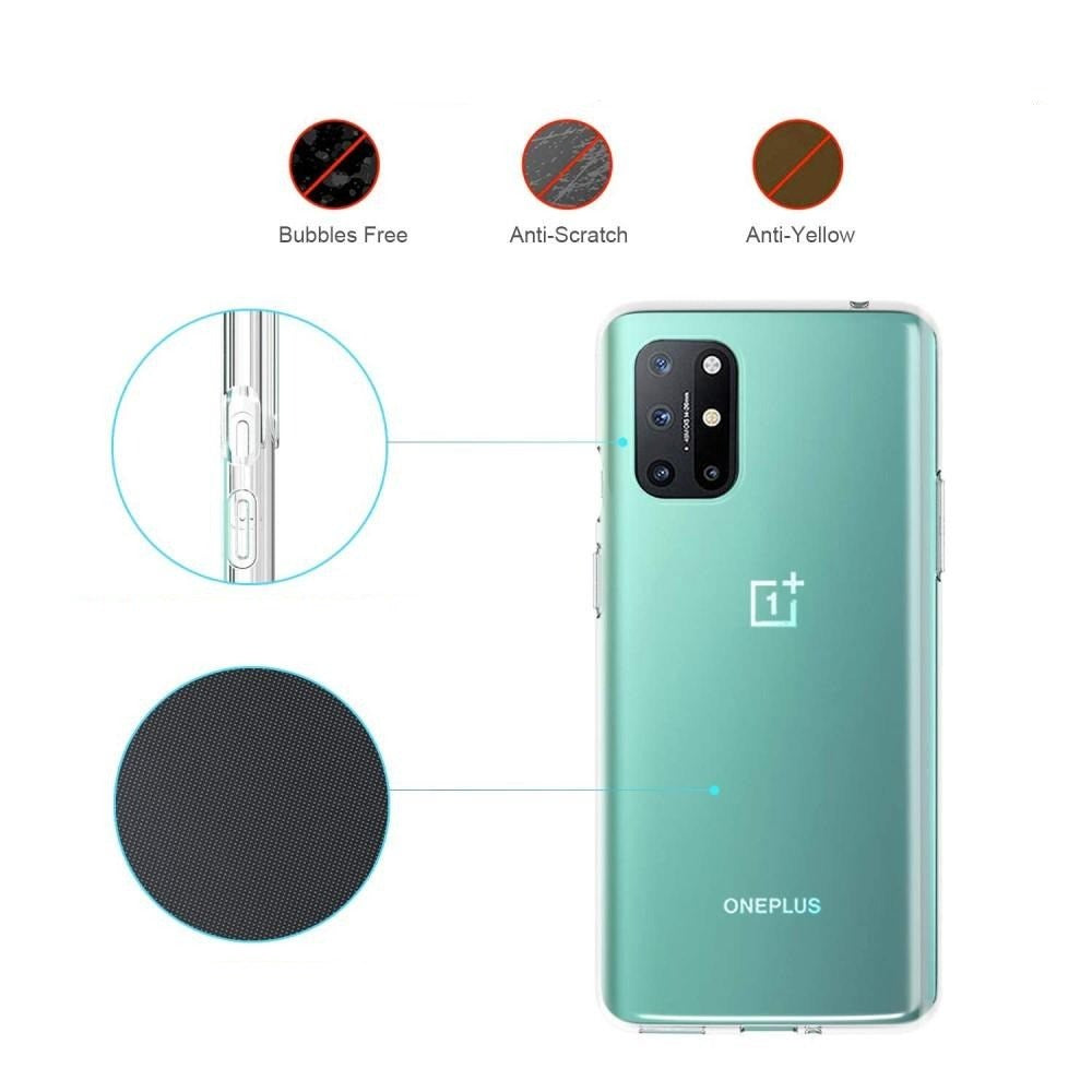 OnePlus 8T Flexibelt plastskal - Transparent