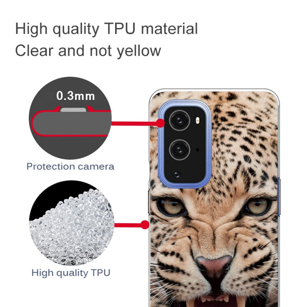 OnePlus 9 Pro Flexible Plastic Case - Leopard