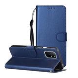EIDERWOOD OnePlus 8T Konstläder Fodral med Rem & Korthållare - Blå